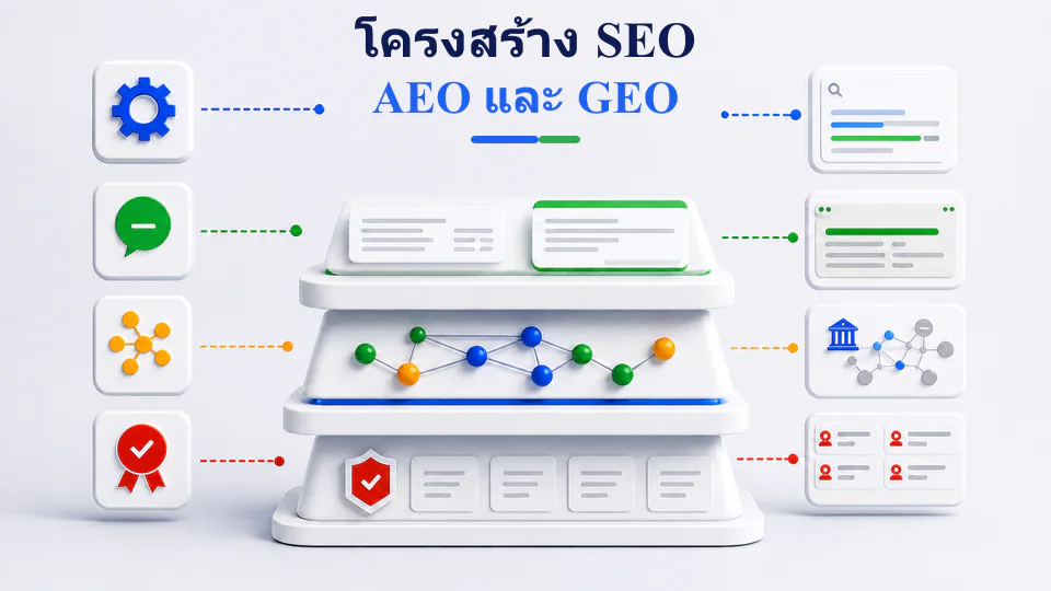 โครงสร้าง SEO AEO GEO ที่ช่วยให้ Search Engine และ AI เข้าใจเว็บไซต์
