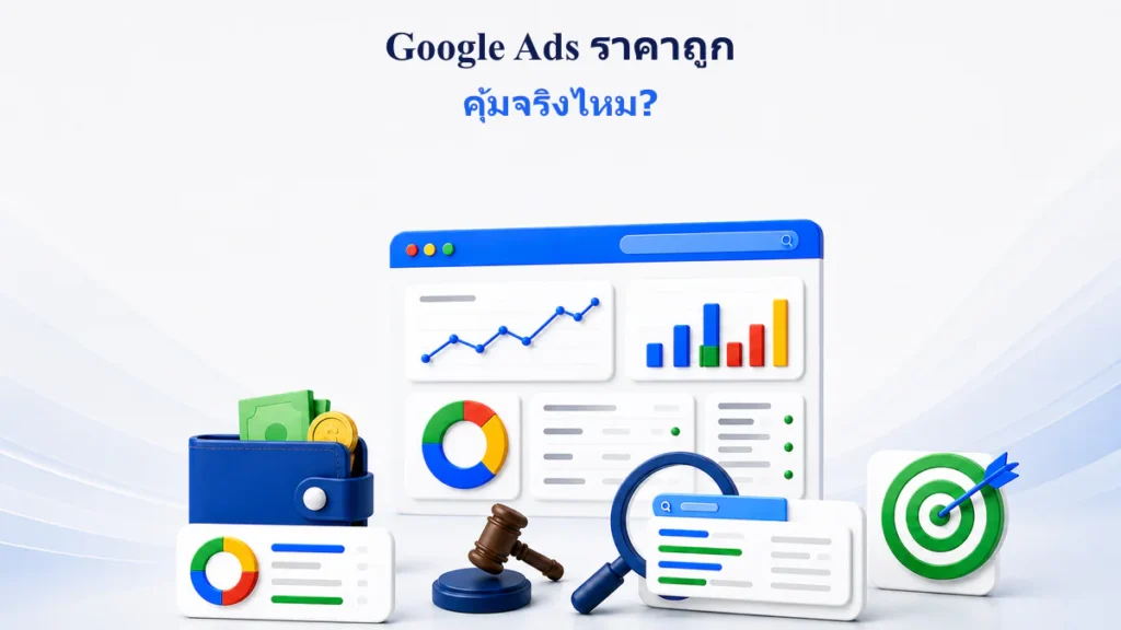 รับลงโฆษณา Google ราคาถูก ควรพิจารณางบ คุณภาพ และ Conversion