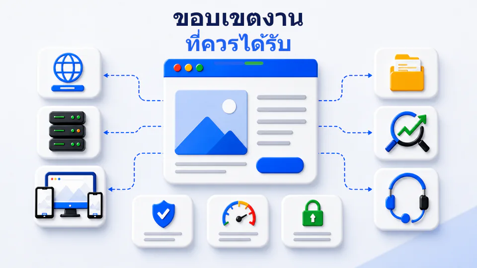 ขอบเขตงานเว็บไซต์ที่ควรได้รับก่อนเลือกแพ็กเกจราคาถูก