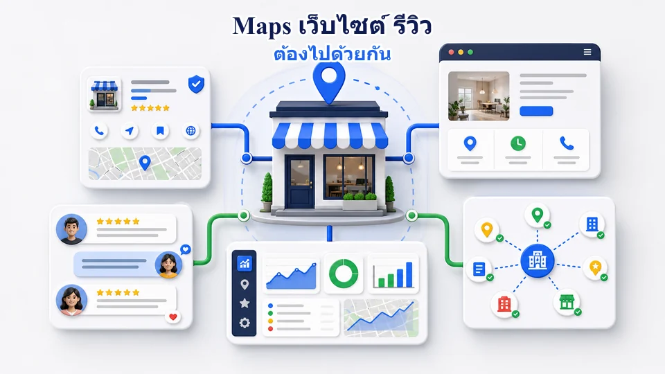 ระบบ Local SEO ที่เชื่อม Google Business Profile เว็บไซต์ รีวิว ข้อมูลธุรกิจ และการวัดผลเข้าด้วยกัน