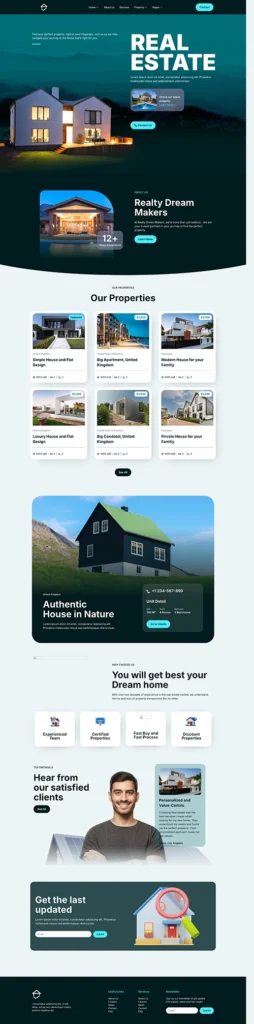 ตัวอย่างเว็บไซต์ WordPress อสังหาริมทรัพย์ - Realux