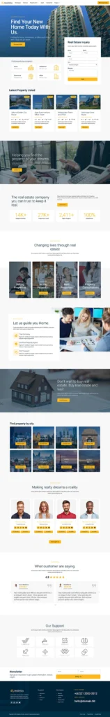 ตัวอย่างเว็บไซต์ WordPress อสังหาริมทรัพย์ - Realesta