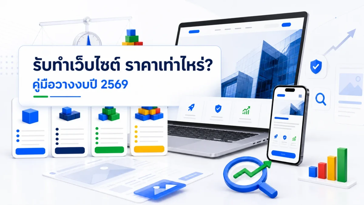 รับทำเว็บไซต์ ราคาเท่าไหร่ คู่มือวางงบประมาณเว็บไซต์ปี 2569