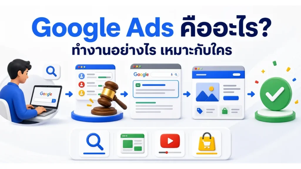 ภาพประกอบบทความ Google Ads คืออะไร ทำงานอย่างไร เหมาะกับธุรกิจแบบไหน