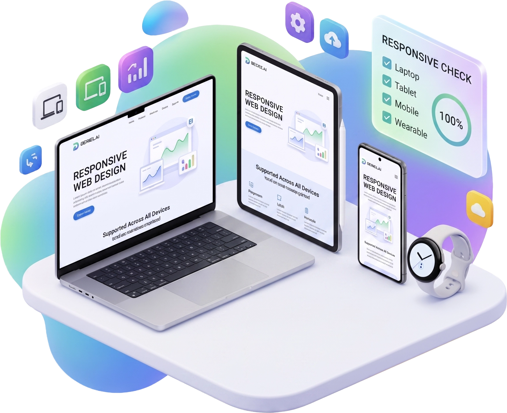 เว็บไซต์ Responsive สำหรับธุรกิจเชียงใหม่ แสดงผลบนมือถือ แท็บเล็ต และคอมพิวเตอร์