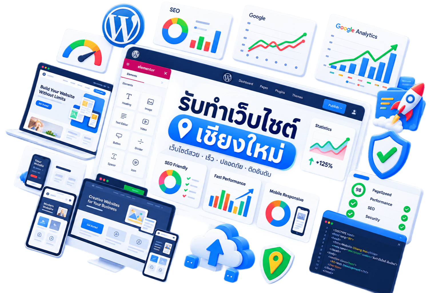 รับทำเว็บไซต์เชียงใหม่ด้วย WordPress โดย WEBSEO